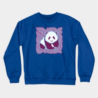 Panda Pattern Crewneck Sweatshirt